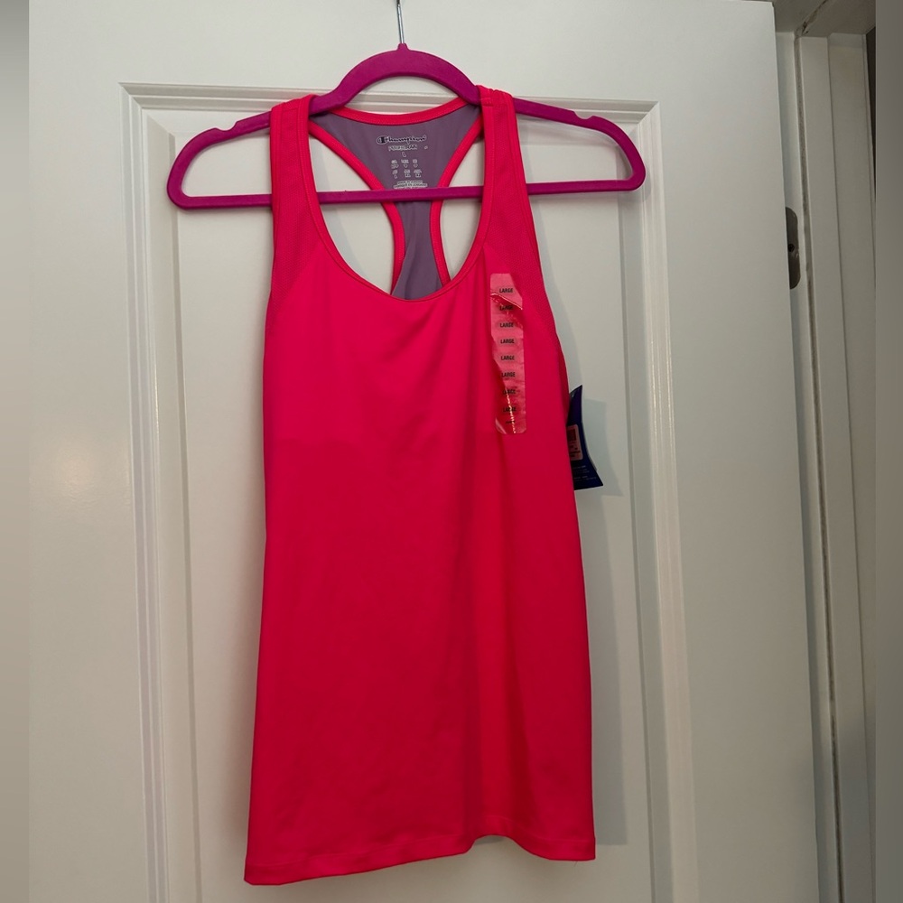 NWT Champion Pink Bloom Athleisure Tank Size Large
